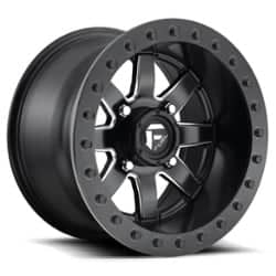 Fuel UTV Maverick D938 Beadlock UTV 14x8 4x156 0 ET 132 CB Black & Milled