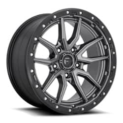 Fuel Rebel 5 D680 17x9 5x127 1 ET 71.5 CB Matte Gunmetal Black Bead Ring