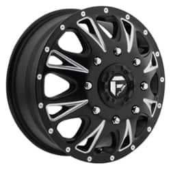 Fuel Throttle D513 Front 17x6.5 8x210 129 ET 154.3 CB Matte Black & Milled