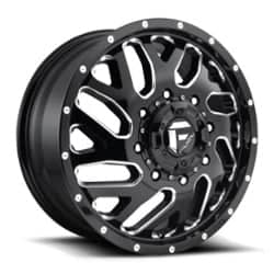 Fuel Triton Dually Front D581 20x8.25 8x210 105 ET 154.3 CB Gloss Black & Milled