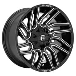 Fuel Typhoon D773 22x10 5x114.3/5x127 -18 ET 78 CB Gloss Black Milled
