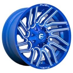 Fuel Typhoon 22x10 8x165.1 -18 ET 125.2 CB Anodized Blue Milled