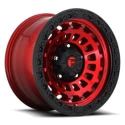 Fuel Zephyr D632 17x9 5x127 1 ET 71.5 CB Candy Red with Matte Black