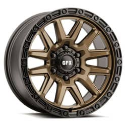G-FX TR-26 18x9 6x139.7 0 ET 106.2 CB Bronze w/Black Lip & Matte Black Bolts