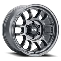 G-FX TR28 18x9 6x139.7 0 ET 106.2 CB Gloss Gun Metal