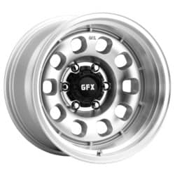 G-FX TR35 18x8.5 6x135 25 ET 95.2 CB Silver Machined Face
