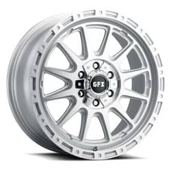 G-FX TR38 18x8.5 6x135 35 ET 95.2 CB Silver Machined Face