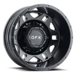 G-FX MV2 Dually Rear 16x6 6x205 -130 ET 161.1 CB Matte Black