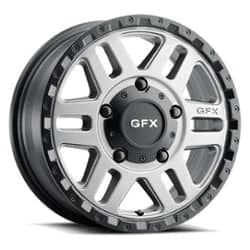G-FX MV2 16x6.5 6x130 30 ET 84.1 CB Matte Gray w/ Matte Black Lip
