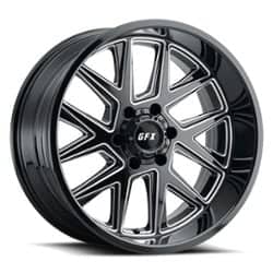 G-FX TM6 18x9 6x139.7 12 ET 106.2 CB Gloss Black Milled