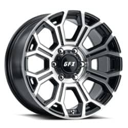 G-FX TR19 16x8.5 6x139.7 0 ET 106.2 CB Gloss Black Machined Face