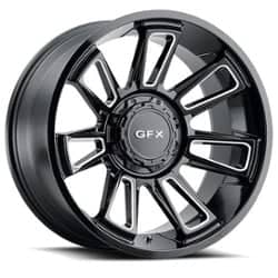 G-FX TR21 18x9 6x135 12 ET 93.2 CB Gloss Black Milled