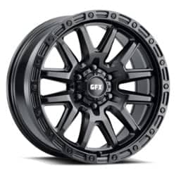 G-FX TR-26 17x9 6x139.7 0 ET 106.2 CB Matte Black