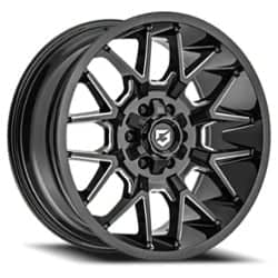 Gear Off Road 768BM 20x9 8x180 18 ET 124.3 CB Gloss Black Milled