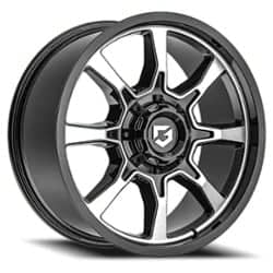 Gear Off Road 772MB 18x9 8x170 18 ET 125.2 CB Gloss Black/Machined