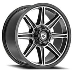 Gear Off Road 773MB 17x9 8x165.1 0 ET 125.2 CB Gloss Black/Machined