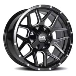 Hardrock Offroad H716 Rugged 20x10 5x150/5x139.7 -19 ET 110.3 CB Gloss Black Milled