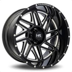 Hardrock Offroad Bones XPosed 24x14 8x165.1 -76 ET 125.2 CB Gloss Black Milled