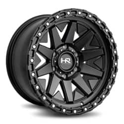 Hardrock Offroad H106 17x9 6x139.7 -12 ET 108 CB Matte Black-Black Beadlock