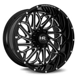Hardrock Offroad H508 BlackTop Xposed 20x10 6x135 -19 ET 87.1 CB Gloss Black Milled