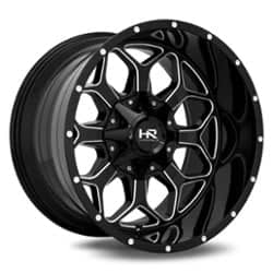 Hardrock Offroad H712 Indestructible 22x10 8x165.1 -25 ET 125.2 CB Gloss Black Milled