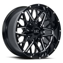 Hardrock Offroad H714 22x10 5x150/5x139.7 -25 ET 110.3 CB Gloss Black Milled