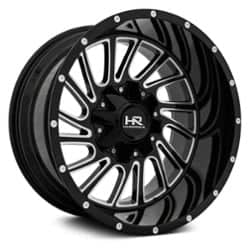 Hardrock Offroad H708 OverDrive 22x10 8x165.1 -25 ET 125.2 CB Gloss Black Milled