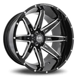 Hardrock Offroad PainKiller XPosed 24x14 5x150 -76 ET 110.3 CB Gloss Black Milled