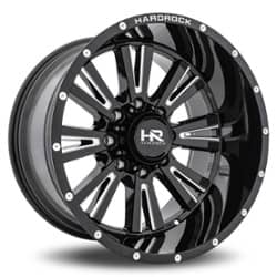 Hardrock Offroad Spine Xposed 20x12 5x150 -44 ET 110.3 CB Gloss Black Milled