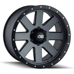 Ion Alloy 134 17x8.5 5x114.3 -6 ET 72.56 CB Matte Gunmetal W/Matte Black Beadlock
