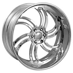 Intro Custom Twisted Trendz 6 Exposed 24x10 -80 to 80 ET 108 CB Polished