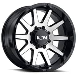 Ion Alloy 143 20x9 5x127 0 ET 71.5 CB Gloss Black/Machined Face