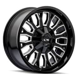 Ion Alloy 152 20x9 8x165.1 0 ET 125.2 CB Gloss Black Milled