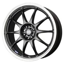Enkei J10 15x6.5 4x100/4x108 38 ET 72.56 CB Matte Black with Machined Lip