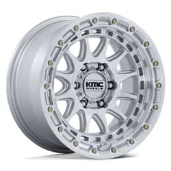 KMC KM556 Crux 18x9 8x180 18 ET 124.2 CB Silver