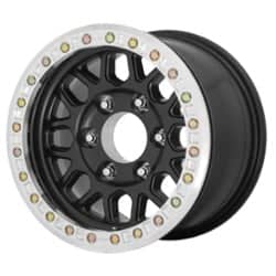 KMC KM234 Grenade Desert Beadlock 20x9 Blank 6 Lug -12 ET 72.56 CB Satin Black