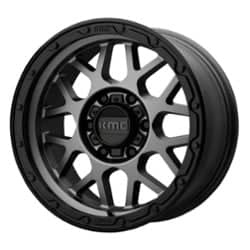 KMC KM535 Grenade Offroad 20x9 5x127 18 ET 71.5 CB Matte Gray Matte Black Lip