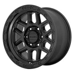 KMC KM544 Mesa 17x8.5 6x139.7 0 ET 106.3 CB Satin Black / Gloss Black