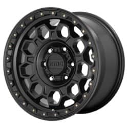 KMC KM545 Trek 17x8 5x114.3 35 ET 72.56 CB Satin Black with Gray Tint