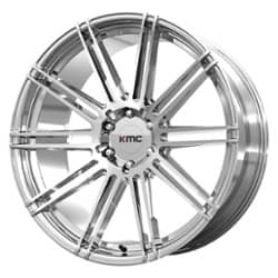 KMC KM707 Channel 24x9.5 6x139.7 30 ET 100.5 CB Chrome