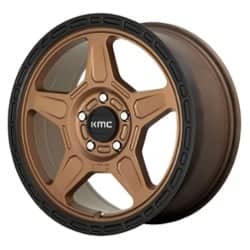 KMC KM721 Alpine 16x7 5x114.3 15 ET 72.56 CB Matte Bronze/Black Lip