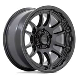KMC KM727 Wrath 17x8.5 6x139.7 0 ET 106.1 CB Satin Black