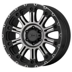 XD Series XD829 Hoss II 17x9 6x139.7 18 ET 106.3 CB Satin Black Machined Gray Tint