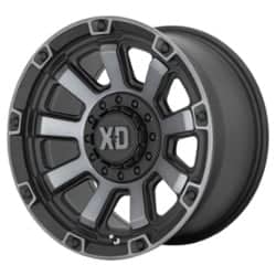XD Series XD852 Gauntlet 20x9 5x139.7/5x150 0 ET 110.1 CB Satin Black with Gray Tint