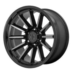 XD Series XD855 Luxe 22x10 5x127 -18 ET 71.5 CB Gloss Black Machined with Gray Tint