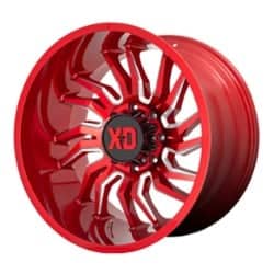 XD Series XD858 Tension 22x10 8x170 -18 ET 125.1 CB Red Milled
