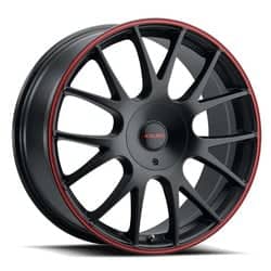 Kalon Wheels 206 Talon 16x7 5x112 / 5x120 38 ET 73 CB Satin Black Red