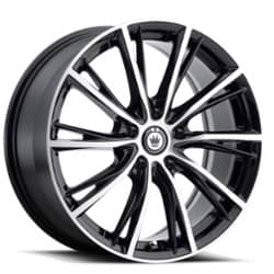 Konig Impression 17x7.5 5x114.3 40 ET 73.1 CB Gloss Black w/Machined Face