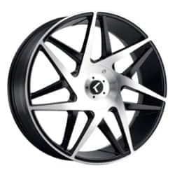 Kraze 192 Phase 20x8.5 5x112/5x114.3 38 ET 72.56 CB Gloss Black with Machined Face