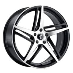 Kraze KR195 Milano 20x8.5 5x114.3 38 ET 72.56 CB Gloss Black with Machined Face